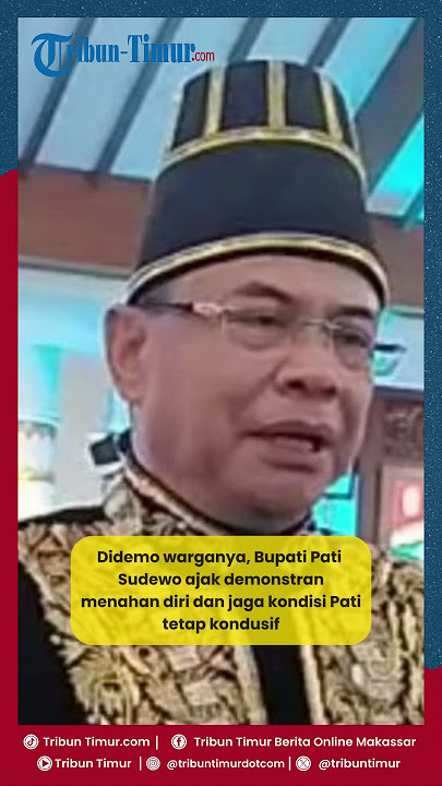 🙏🗣🔴Didemo Warganya, Inilah Permintaan Bupati Pati Sudewo Agar Semua Menahan Diri