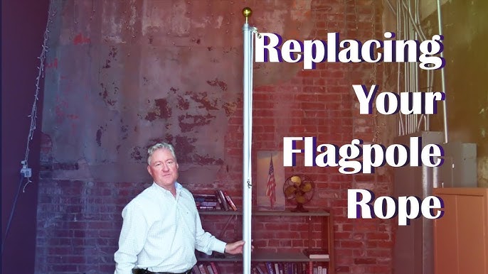 FlagDesk.com  How to replace flag pole rope (proper knot) and