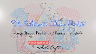 The Ultimate Baby Pocket - Easy Diaper Pocket and Onesie Tutorial with FREE Printable