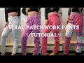 VIRAL PINK PATCHWORK JEANS TUTORIAL