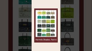 Hermès Color Guide Part 6 #fashion #hermes #colorguide #shorts