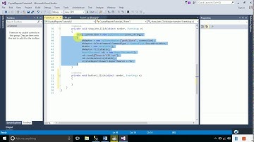 Part-4 Crystal Reports Tutorials Using Stored Procedures with and without Parameters.