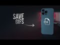 How to save gifs on iphone tutorial