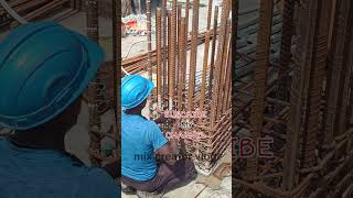 column binding work #youtube #works #construction #steel #civilengineering