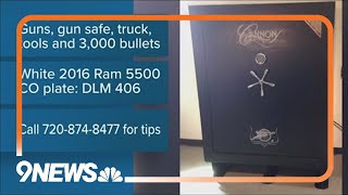 Guns, ammo, truck, gun safe stolen from Arapahoe County property