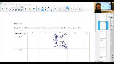 Unit 2.1.3 Factors and Primes p 7-9 Divisibility Rules Examples
