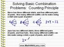 Video for Lesson 30:  Solving Basic Combination Problems