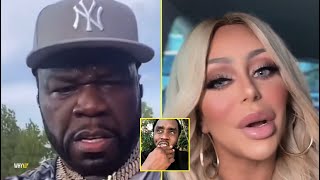 50 Cent Reacts To Aubrey O'Day Claims Diddy Wanted To Buy Her Silence 'Here We Go Again'