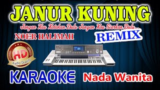 Janur Kuning Remix Karaoke Noer Halimah HD Audio Nada Wanita