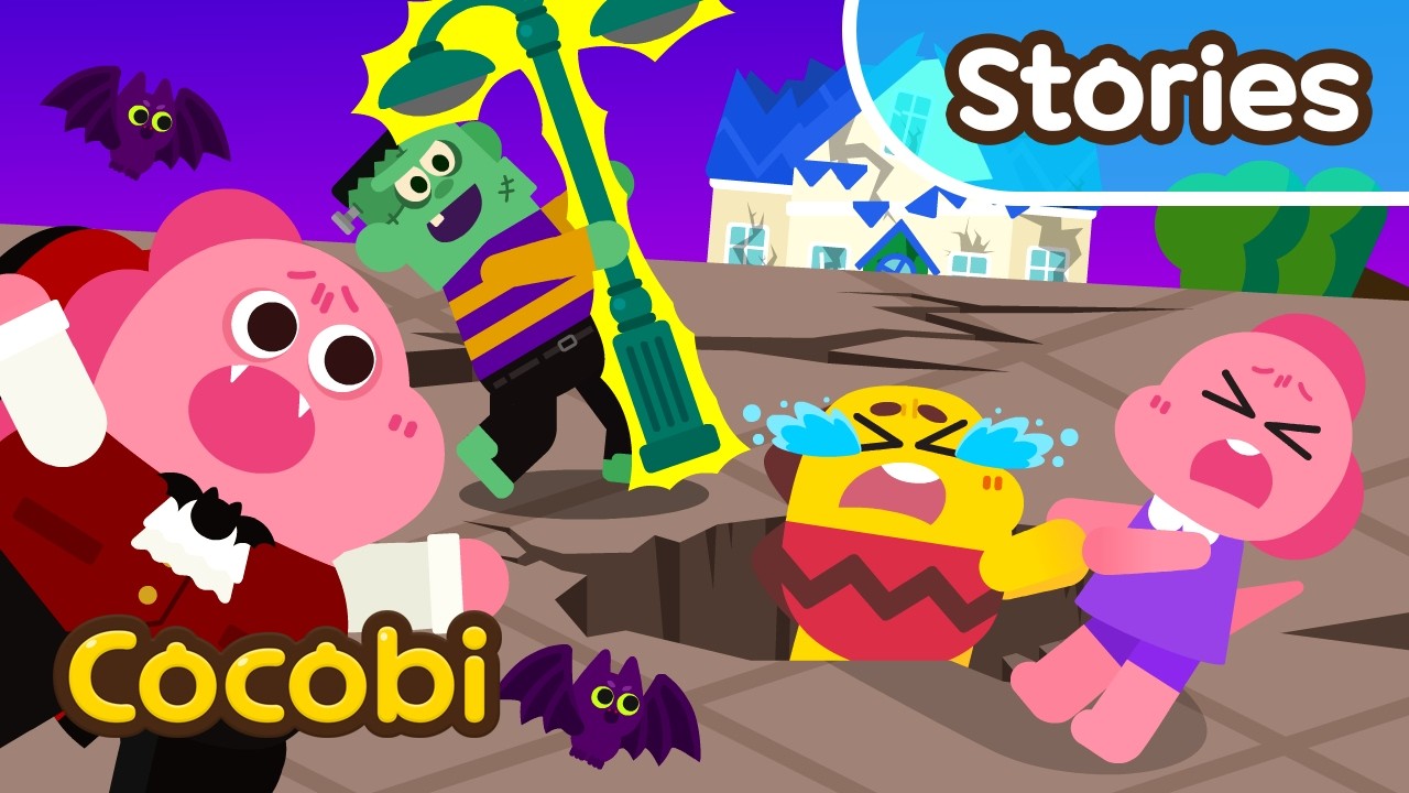 Frankenstein Destroyed My House!😱 Cocobi Vampire Mommy for Kids