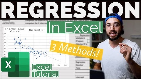 Regression Analysis in Excel - It