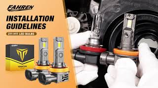 How To Install Fahren Z11 H11 Led Light Bulbs