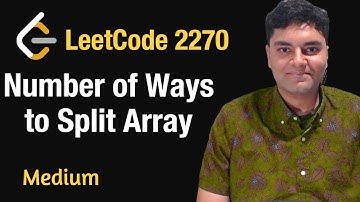 Number of Ways to Split Array - Leetcode 2270 - Python