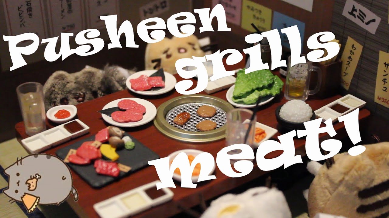 🥩 Pusheen Meat Grilling Feast! Re-ment Miniature Cooking Toy Play Set -  YouTube