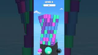 SATISFYING TOWER COLOUR #game #cool #new #best #androidgames #iosgames #color #bricks #challenge screenshot 3