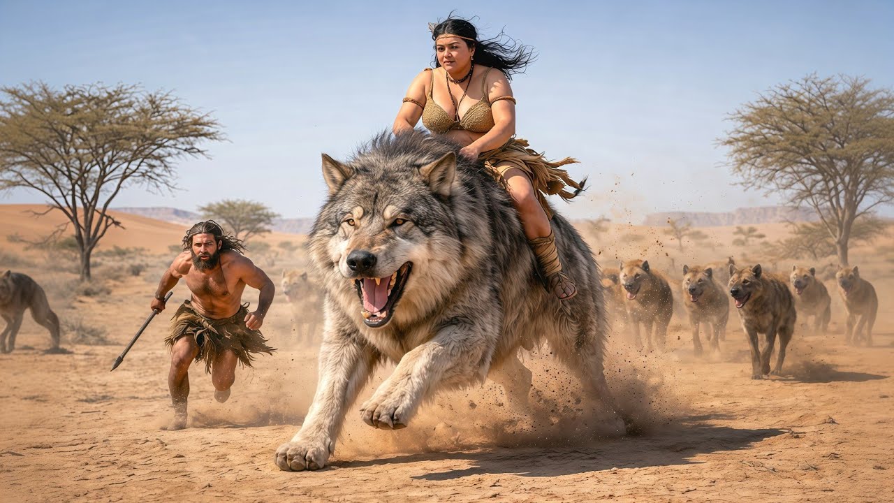 Prehistoric Life: Brave Woman Risks Her Life to Save a Trapped Wolf