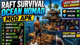 🔥 Raft Survival Ocean Nomad MOD APK Unlimited Money + Unlock All | MediaFire No Password screenshot 1