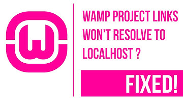 WAMP Your Project links do not resolve to localhost [Fixed]