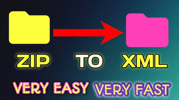 ZIP to XML  convertor |How to convert zip file to xml file | convert zip to xml in 30 sec |