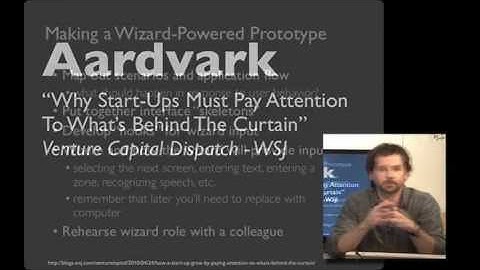 Lecture 11 — Faking it - Wizard of Oz | HCI Course | Stanford University