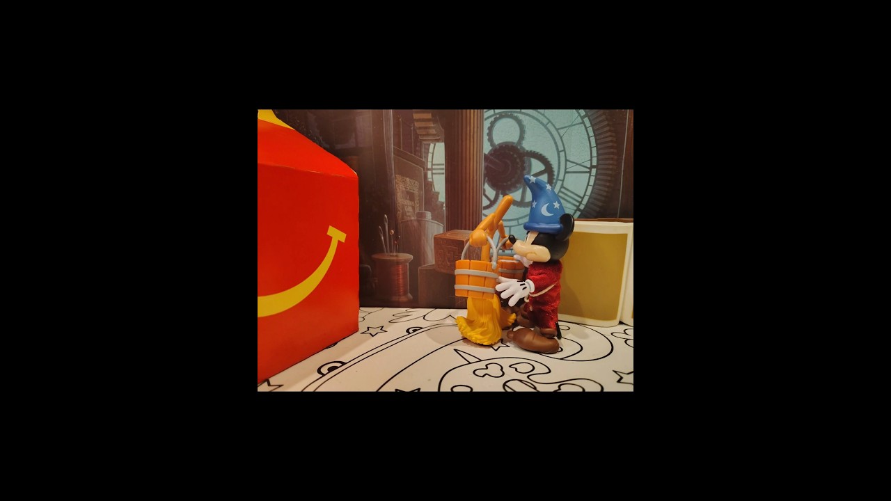 Disney Sorcerer's Apprentice McDonald's Happy Meal Stop Motion Unboxing