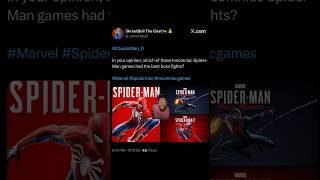 Which Insomniac Spider-Man Game Had The Best Boss Fights #shorts #meme