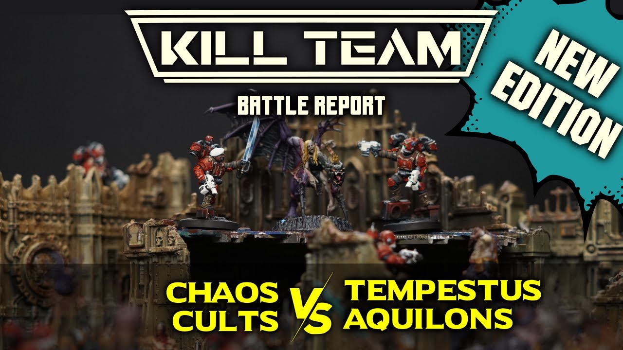 Kill Team Battle Report: Chaos Cults vs Tempestus Aquilons - YouTube