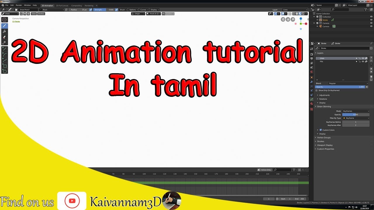 2d animation in tamil 01 - YouTube