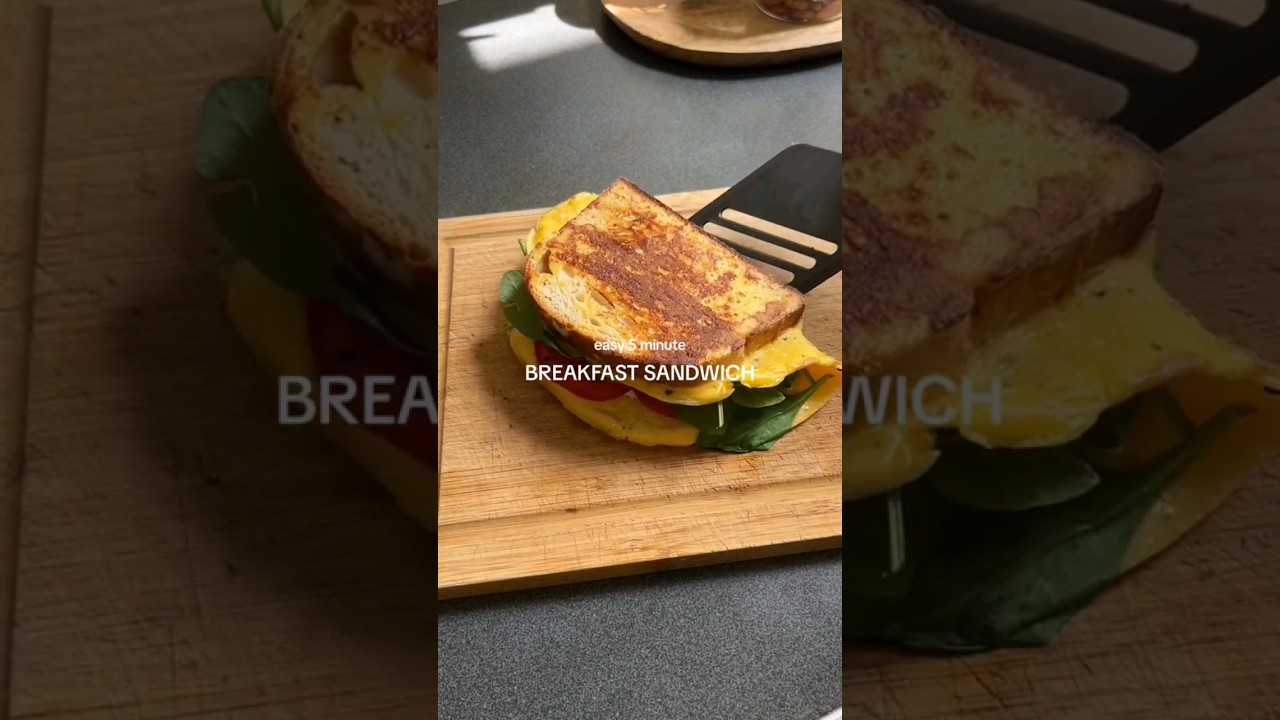 Easy 5 minutes breakfast sandwich.  #healthymeals #healthymeal #healthylunch #puravive