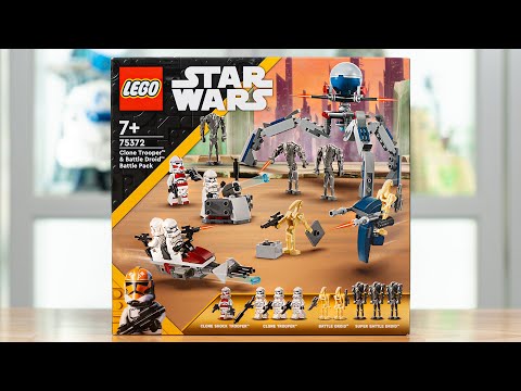 LEGO Star Wars 75372 CLONE TROOPERS & BATTLE DROIDS BATTLE PACK Review! ( 2024) 