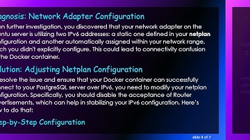 How to Resolve Postgres Connection Issues in Docker with IPv6 on Ubuntu 20.04