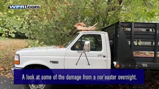 VIDEO NOW: A look at some of the damage from the nor'easter overnight