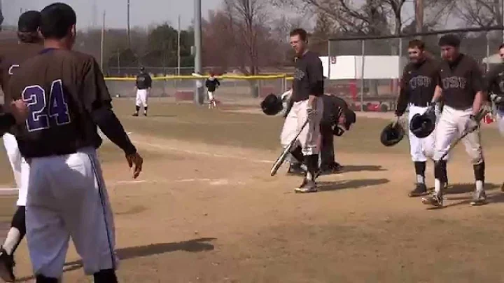 Ryan Fobes getting congrats after hitting home run