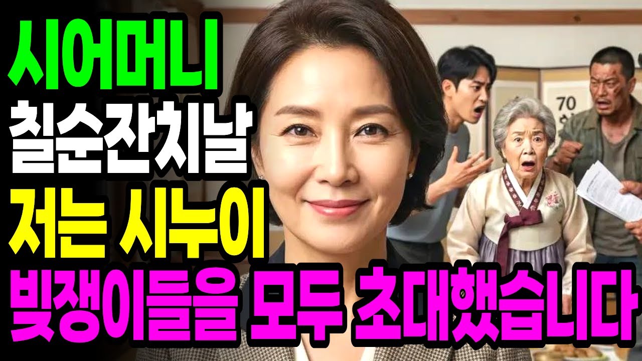 시어머니의 칠순잔치날, 전 시누이의 빚쟁이들을 모두 초대했습니다.ㅣ노후사연ㅣ감동사연ㅣ사연라디오ㅣ오디오북