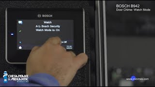 Bosch B942 Keypad Door Chime   Watch Mode