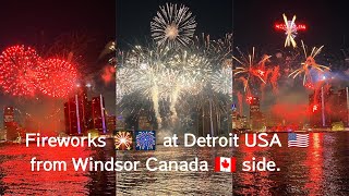 Best Fireworks 2024 At Detroit Michigan Usa From Windsor Canada বদশ কভব উৎসব অনষটত হয