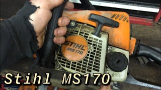 Stihl MS170 Cleaning and talking about chainsaws