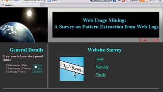 Web usage mining :survey on pattern extraction from web logs - Academic Project