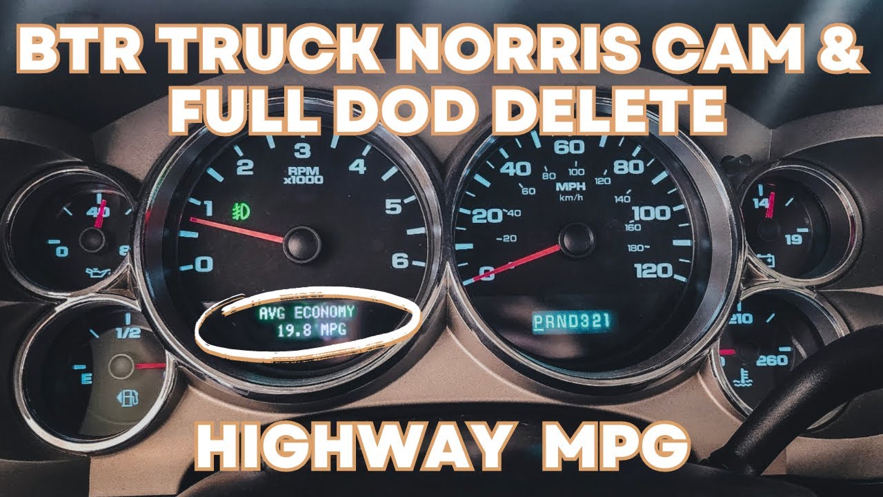 BTR Truck Norris Cam & DOD Delete Highway MPG YouTube