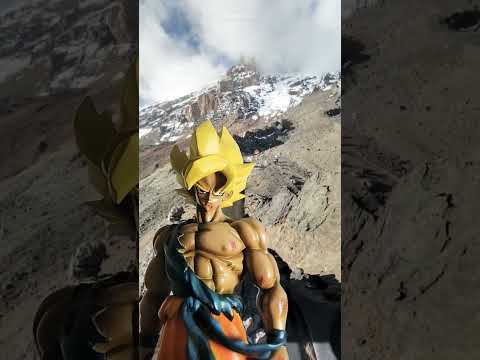 Goku watches a fight in whistler