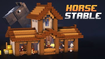 Minecraft: How to Build a Horse Stable