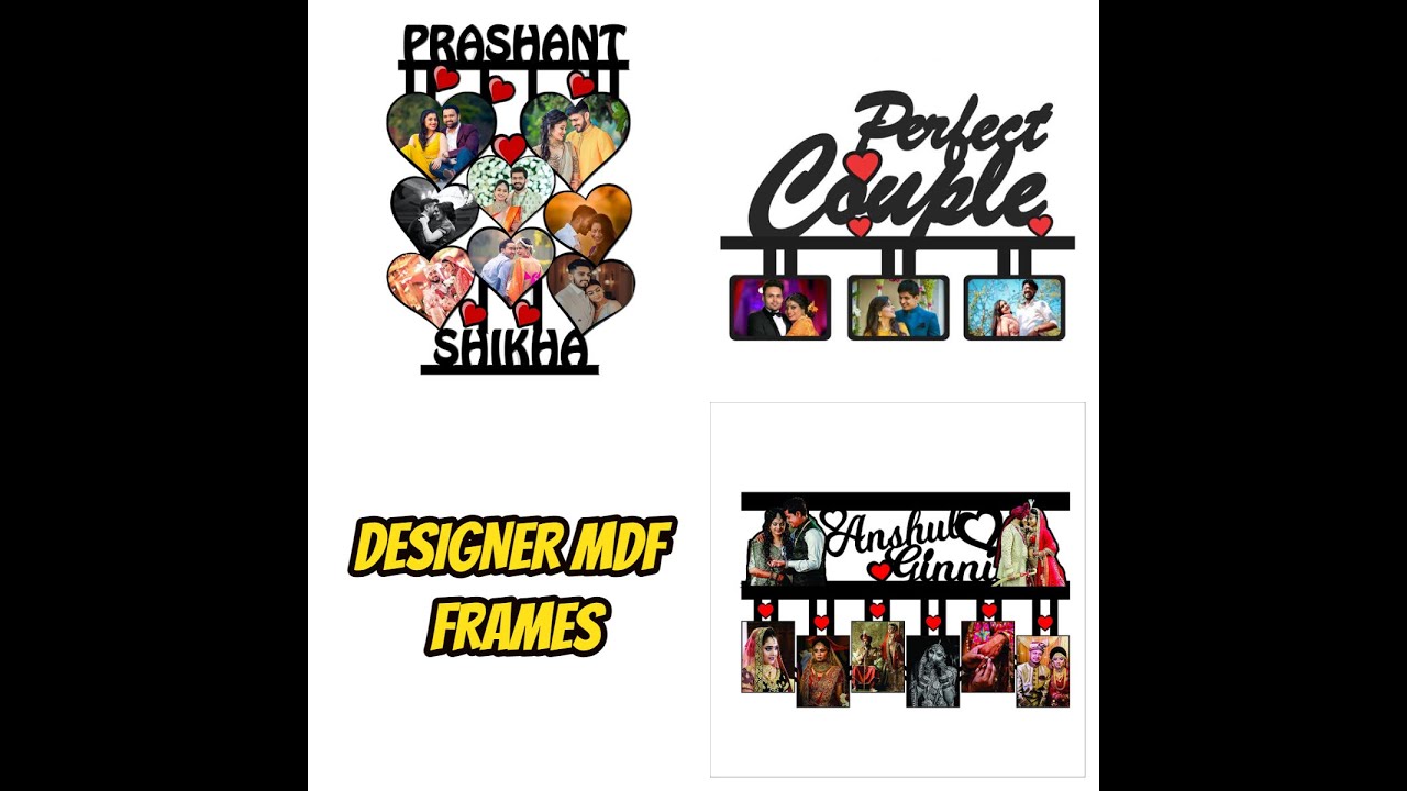 Designer MDF Frames - YouTube