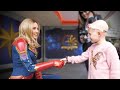 First Time Ever Meeting Captain Marvel! | Disneyland Vlog