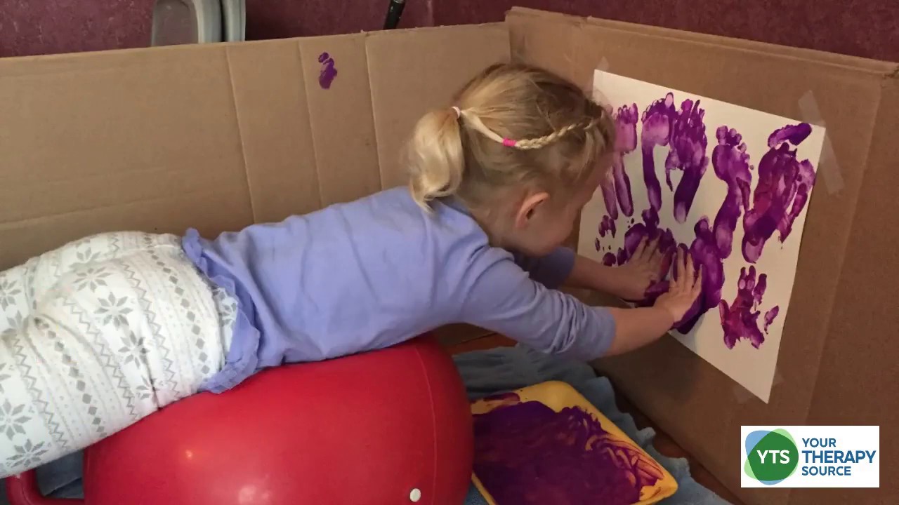 Core Exercises for Children - Painting Activity