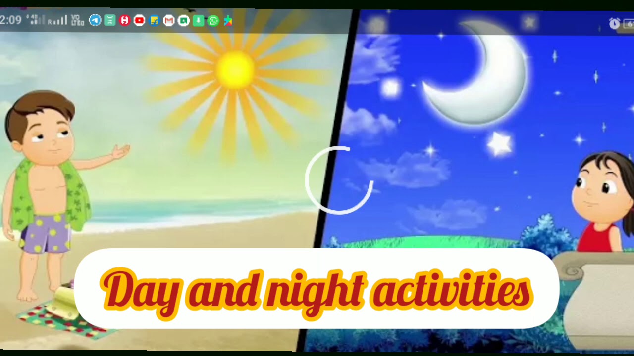 Day And Night Time Activities YouTube Day And Night Time Activities YouTube