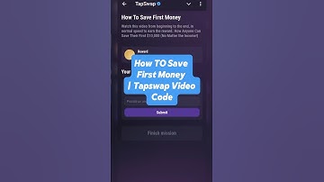 How To Save money | Tapswap Video Code today #tapswap #code