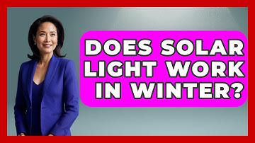 Does Solar Light Work In Winter? - Physics Frontier