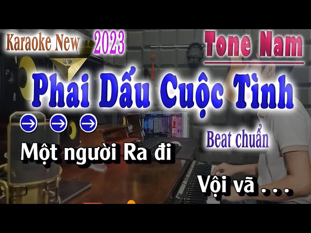 Phai Dấu Cuộc Tình - Karaoke Tone nam ( Nhạc Sống 2023 ) song nhien karaoke class=