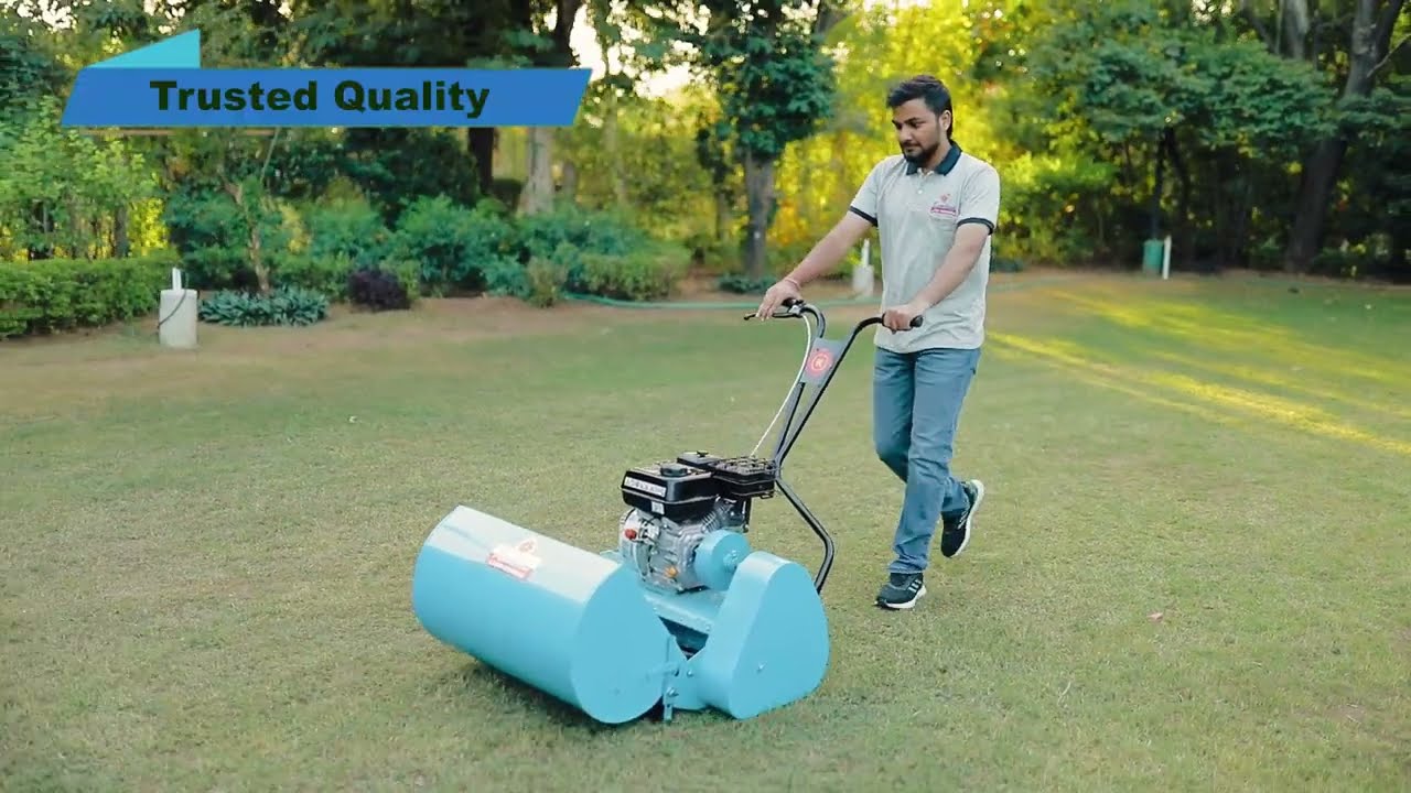 Best Petrol Lawn Mower in India | Kamlesh Roller Type Grass Cutting Machine | Made In India