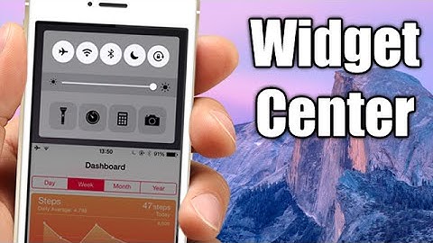 WidgetCenter - iOS 8 Jailbreak Cydia Tweak